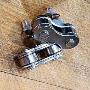 Biker Chain Stud Earrings for Cyclists / Bikers Silver Handmade Craft Jewelry